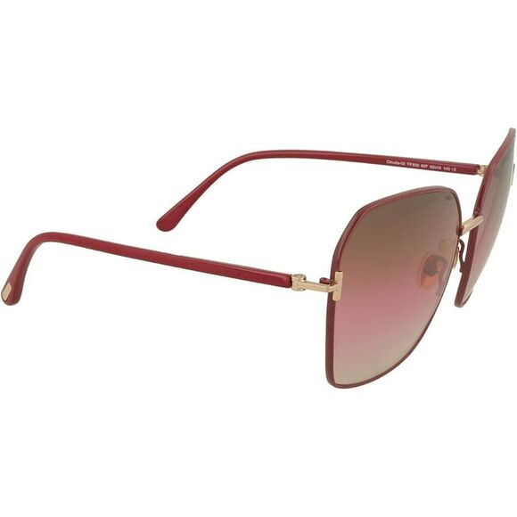 NIB Tom Ford Claudia Geometric Metal/Acetate Sunglasses w/ case & cloth - Picture 5 of 13